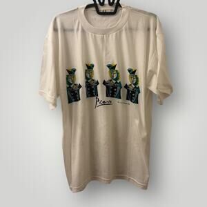 Vintage 1988 Pablo Picasso T-Shirt Art Museum Portrait Graphic Barcelona XL Mint
